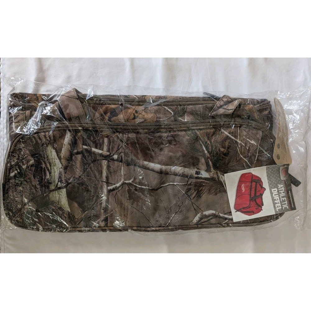 NWT Realtree Camouflage Duffel Bag Gym Hunting Camping Fishing Tote By Uline